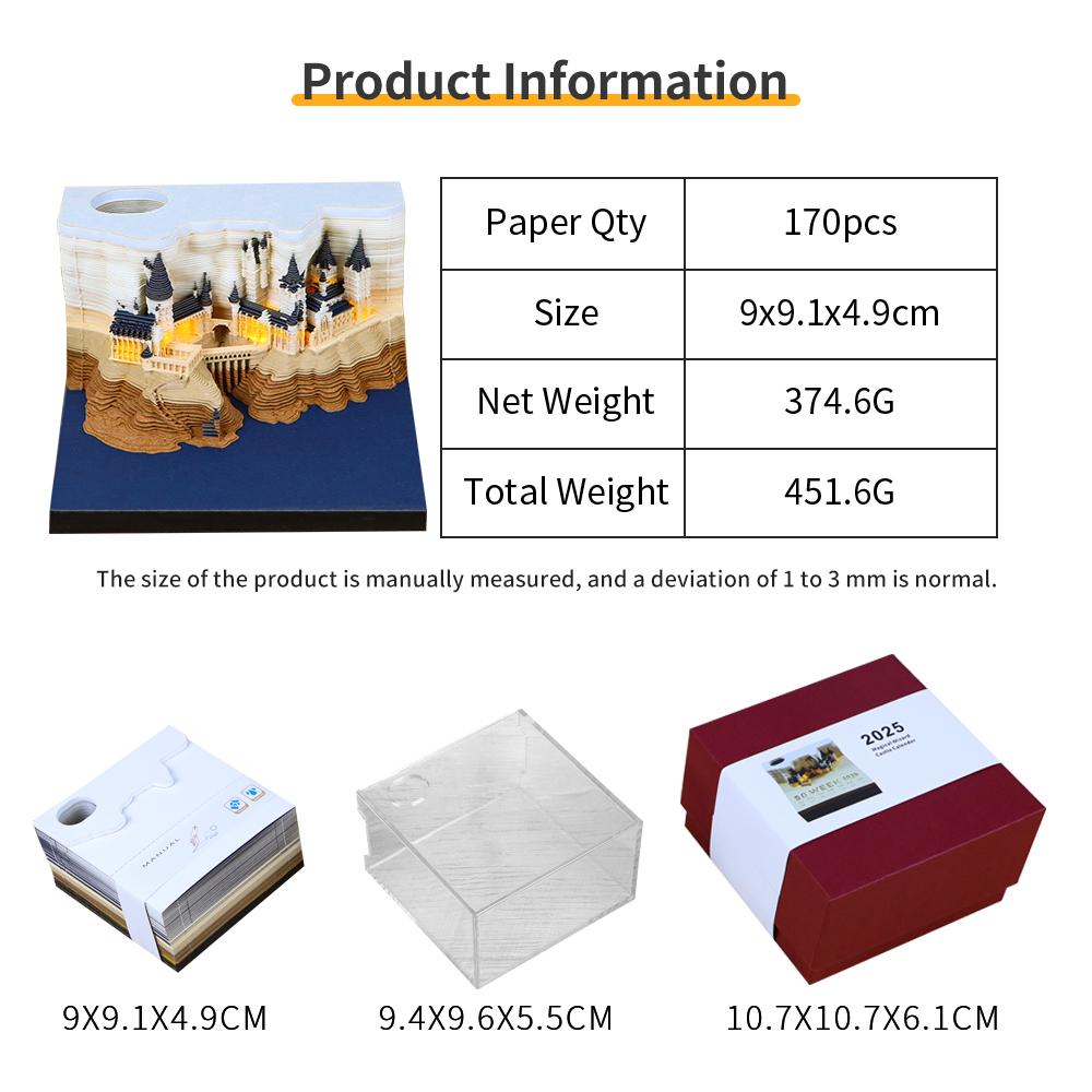 Corporate Souvenir Promotional Gift Solutions Loose Leaf 3d Memo Pad Hand Tear off Funny 3d Notes Paper Block Notepad