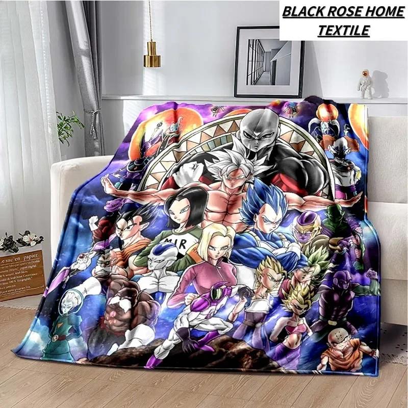 Fashion Art Print Comics D-Dragons B-Balls Blanket Bedroom Sofa Bed Sheet Outdoor Car Travel Hotel Portable Plush Cover Blanket