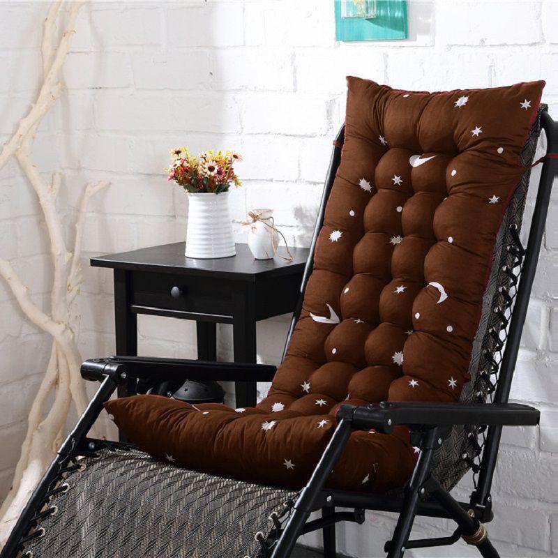 Толстая мягкая подушка для спинки шезлонга для патио для садовых кресел-качалок и скамеек