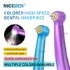 Niceden Высокоскоростной наконечник LED Кнопка Нажимная Стандартная головка 2/4 отверстия Три струи воды Воздух Оборудование для оральной терапии Аксессуары 5 светодиодов 5 водяных отверстий
