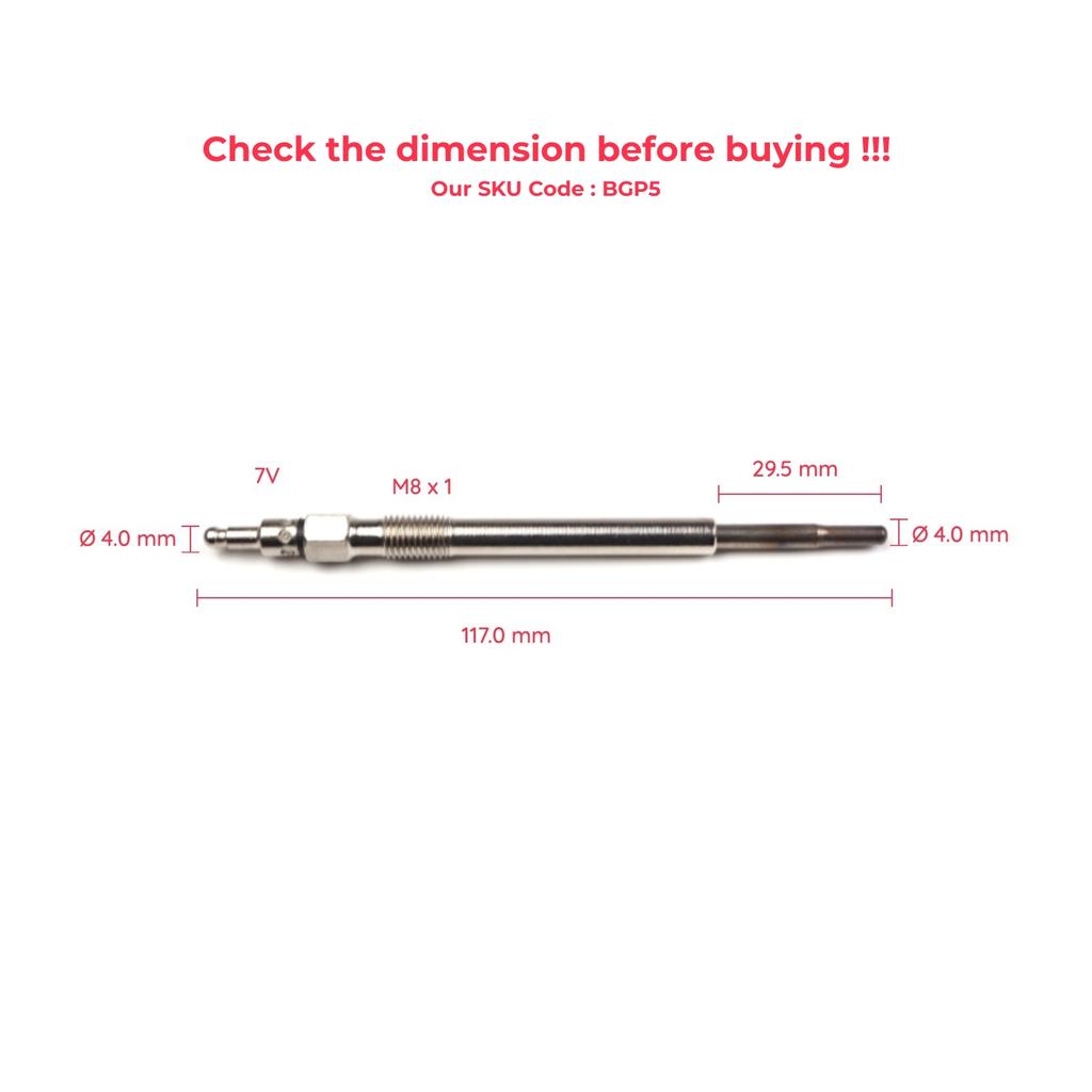 BROSS Автозапчасти BGP5 1 шт. Свечи накаливания нагревателя N10579805, MN980406, GX3117, 0106671802 для VW Seat Skoda Mitsubishi