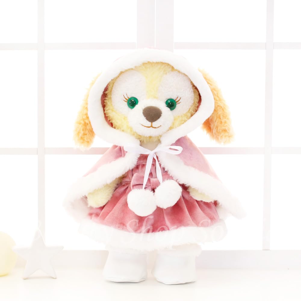 Pink Cape Costume for Cookie Ann Costume Clothes Single Plush Toy Sold Separately [Original Handmade] Clothes for Small Plush Toys Christmas Santa