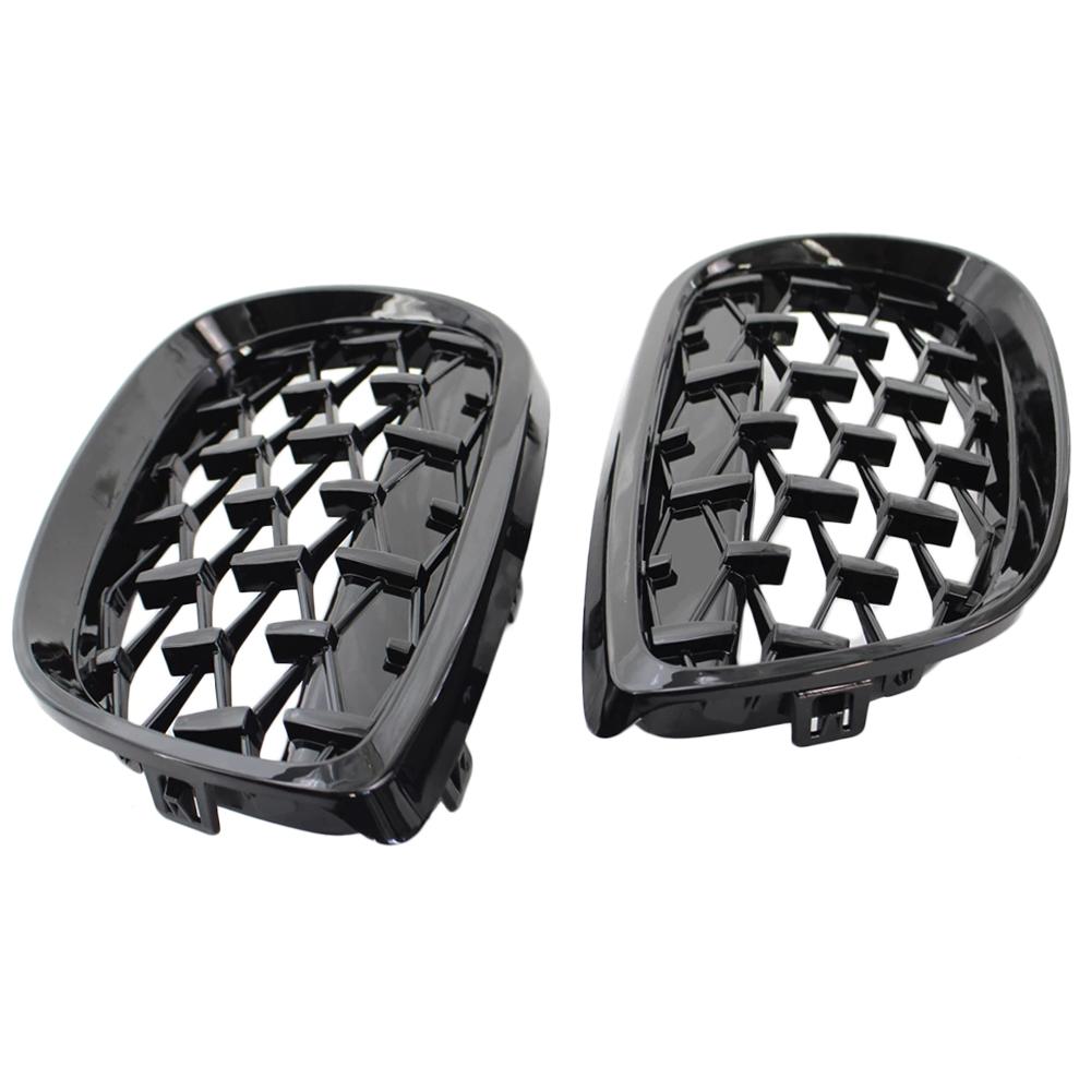 Передняя решетка капота, решетка Diamond Meteor Grill для BMW 3 серии E92 E93 Coupe 2006-2010, хромированный глянцевый черный экстерьер
