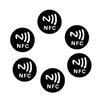 DIY Sticker 6PCS Black Anti Metal Sticker NFC Ntag213 Tags NTAG 213 Metallic Label Badges