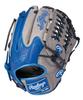 Rawlings Baseball Glove Adult Softball HYPER TECH COLORS All Size GR4HTCN55W Blue Pitchers [For Fielders] 11.75 Gray/Royal For Left-handed