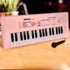 Kids Electronic Piano Keyboard Toy with Microphone 37 Keys Multi-function Musical Instrument Toy Toddlers Boys Girls USB Battery Powered Educational