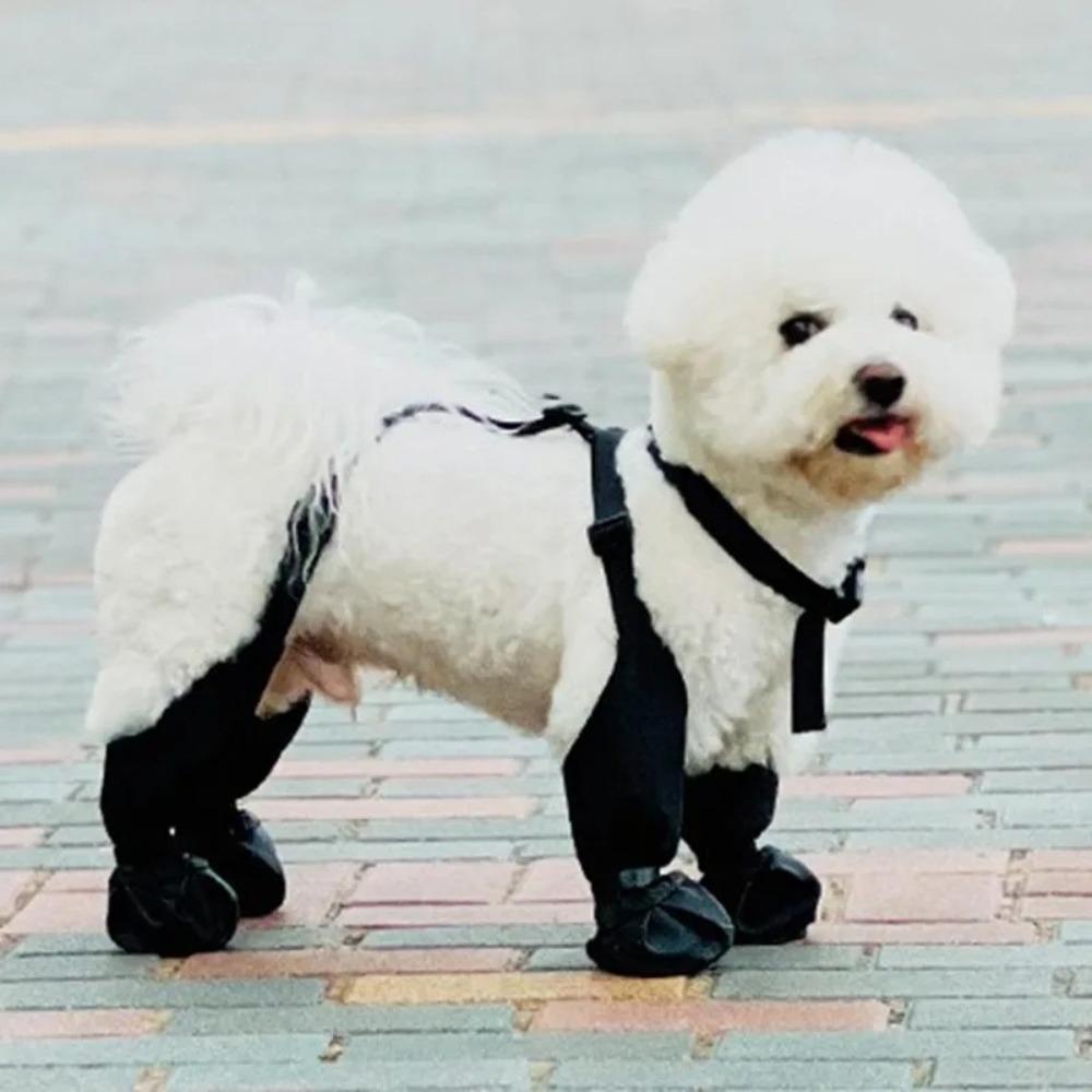 All-Season Anti-Slip Dog Boots Adjustable Waterproof Dog Boots Small Medium Large Dogs