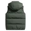 Men's Down-Filled Vest Winter Insulated Outdoor Vest Thickened Sleeveless Jacket
