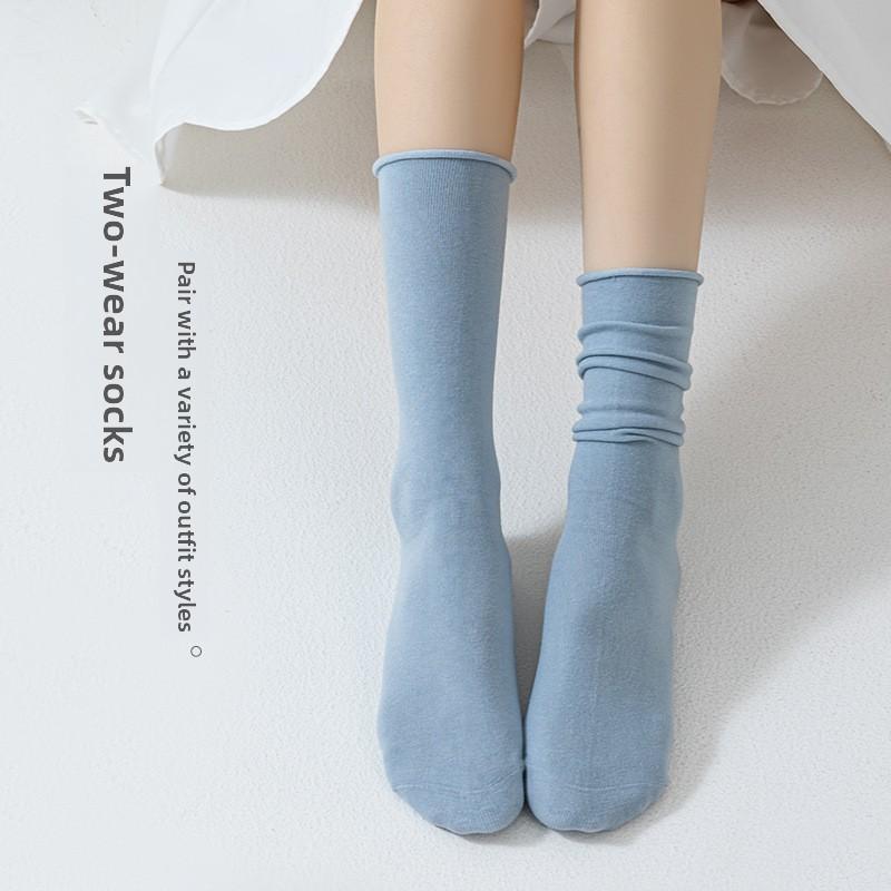 5 пар ворсовых носков женские носки без косточек средней длины свободные месячные носки летние женские носки дышащие чулки