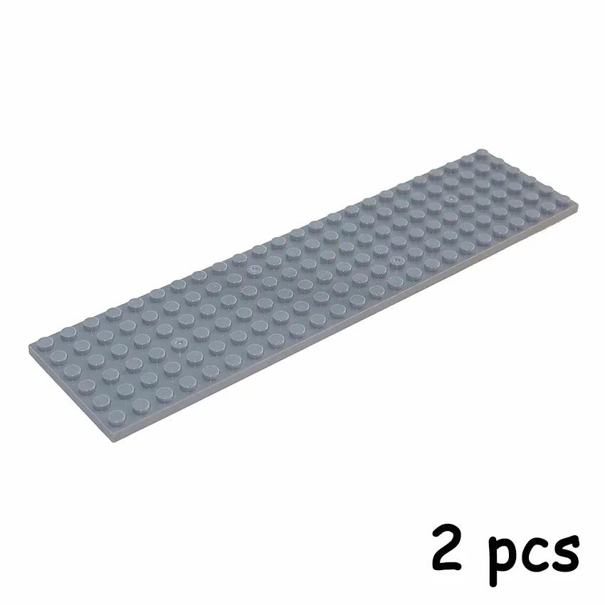 Size 6x24 Dot Plate 2PCS 3026 MOC Assemble Particles DIY Building Blocks 6*24 Figures Bricks Educational Creative Toys
