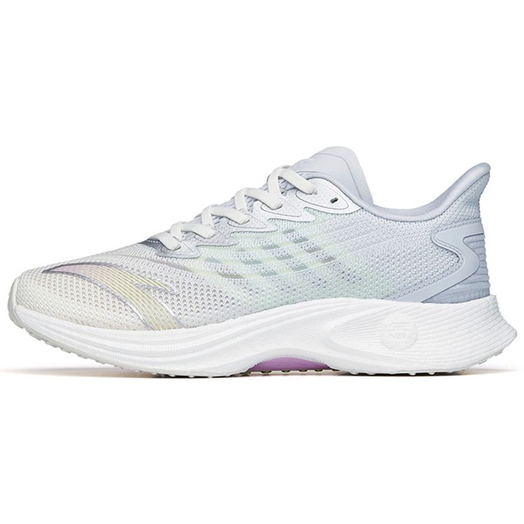 Anta Mach 2.0 амортизирующие нескользящие износостойкие низкие кроссовки для бега женские кроссовки белые фиолетовые зеленые 122225583-6