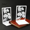 Non-slip Bookend 1 Pair Metal Decorative Bookends, Ginkgo Leaf/Monstera Book Ends for Sturdy Support Bookshelf, Non-Skid Stopper Home Office