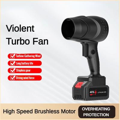 800 Вт Перезаряжаемый Фен для Удаления Пыли Портативная Воздуходувка Бесщеточный Высокомощный Мощный Турбовентилятор
