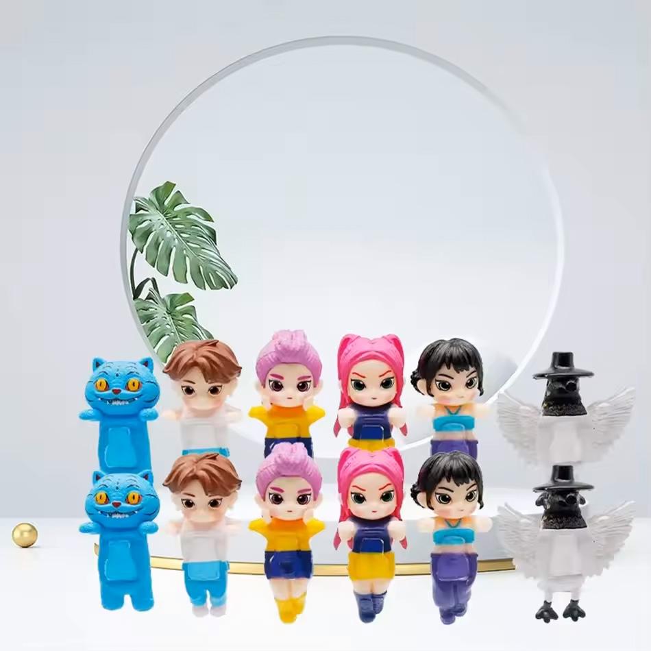 Anime KPop Devil Hunter Doll Vinyl Toy Rumi Mira Zoi Character Vinyl Mask Blind Box Ornament Toy Halloween Gift