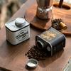 1Pc Tinplate Canister For Kitchen Multi-Functional Sealed Coffee Canister Reusable Coffee Canister Outdoor Storage Multi-Color