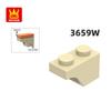 166 шт./лот 3659W 1x2 Полуарка Строительный Блок Moc Цветные Аксессуары Совместим с featuring Brick СДЕЛАЙ САМ Детская Игрушка Сборка Подарок Идея