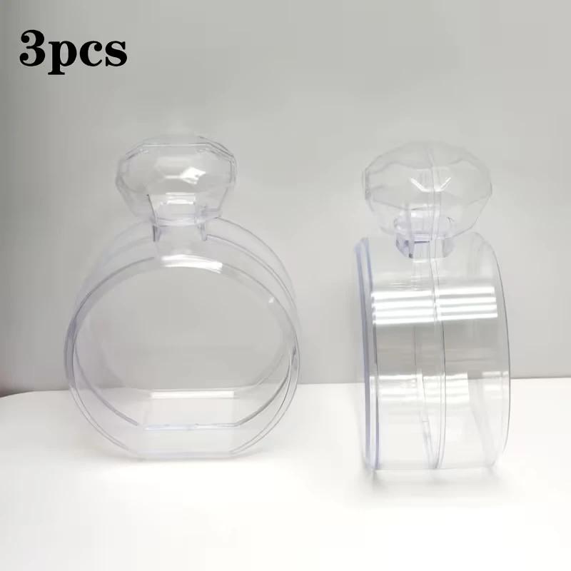 Perfume Bottle Portable Decoration Multipurpose Container Unique Acrylic Empty Bottle Perfume Dispenser Eternal Flower Bottle