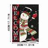 2025 Merry Christmas Double-sided Garden Flag 30x45cm Outdoor Home Outdoor Decoration Snowflake Indoor and Outdoor Decoration