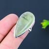 Prehnite Gemstone Handmade 925 Sterling Silver Gift Jewelry Ring Size 7.5 T5c33