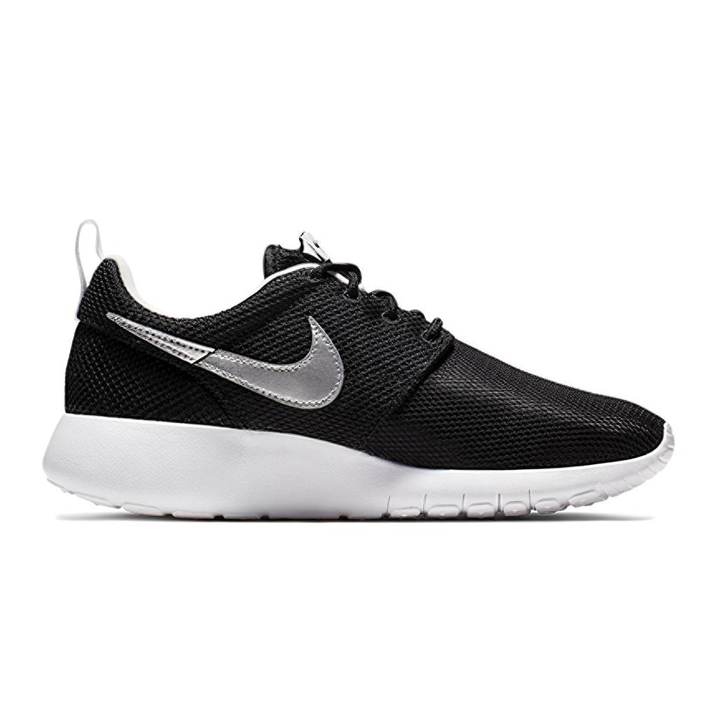 (GS) Nike Roshe One 'Black Metallic Silver' Kids' 599728-021