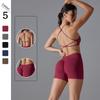 Летняя спортивная одежда для йоги, женские бесшовные костюмы для фитнеса, бюстгальтер с красивой спиной, шорты с высокой талией, тренировочная одежда
