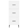 White Highboard 13.6  x 13.4  x 70.9  (W x D x H) Particleboard