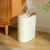 Slim Push-Top Trash Can for Home - Bathroom, Kitchen, Bedroom & Living Room - Narrow Wastebasket with Lid