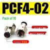Pneumatic Copper Thread Quick Connector 6-01/8-02 for Gas Tubes