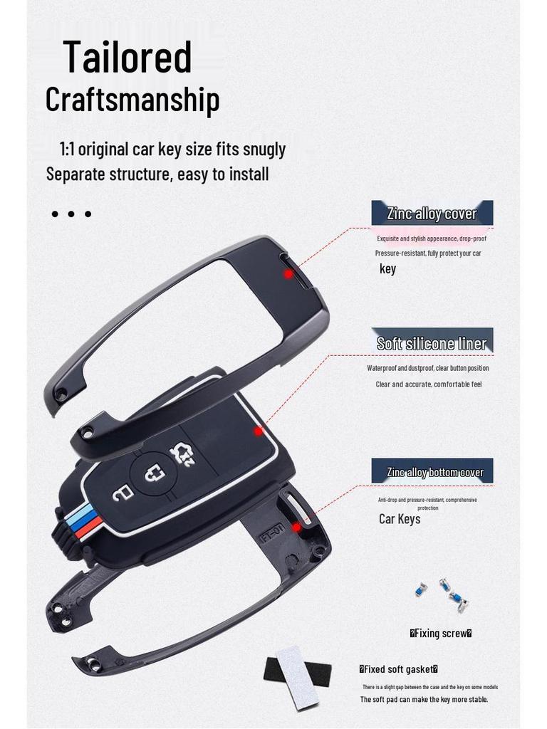 Чехол для ключа Ford для Mondeo, Explorer, Edge, Focus, Taurus, EVOS