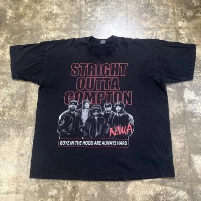ВИНТАЖНАЯ футболка NWA Straight Outta Compton Хип-хоп Рэп Easy E Унисекс