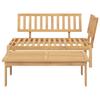 VidaXL Salon de jardin palette 2 pcs bois massif d'acacia, ensemble de table et de chaise de jardin, ensemble de salon de 365853