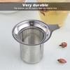 304 Stainless Steel Reusable Tea Infuser Tea Strainer Tea Leaf Spice Tea Filter Kitchen Accessories Handle Clip Tea Strainer Tea