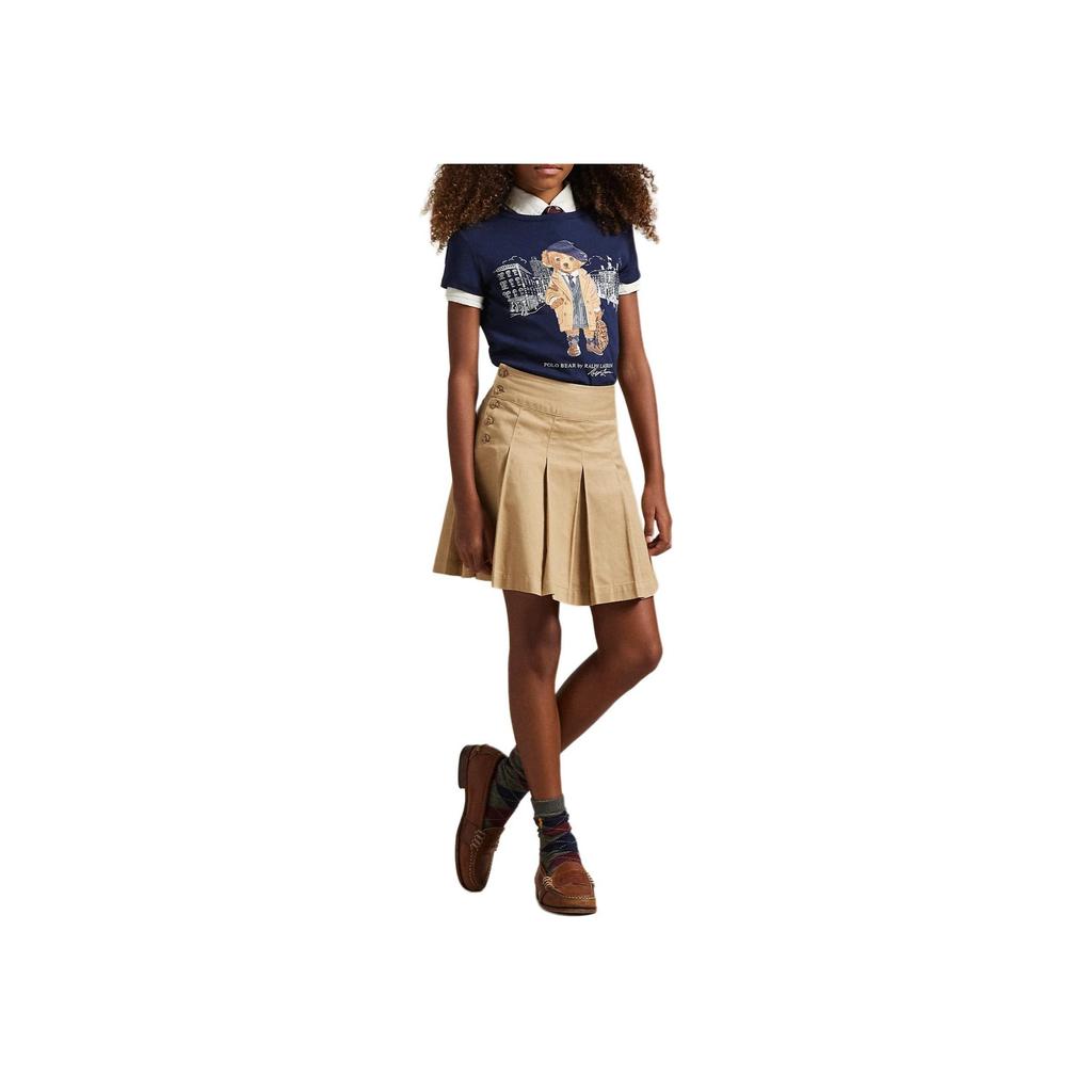 Polo Ralph Lauren Футболка с принтом Polo Bear из хлопка Детская одежда 313979033-001