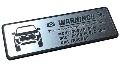 Honami Works Hilux HILUX Эмблема безопасности 24-часовое наблюдение Видеорегистратор GPS-трекер Наклейка