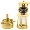 Brass Designer Lantern Glass Oil Lamp Home Decoration (8 Inch)