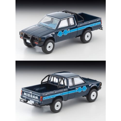 TOMYTEC Tomica Limited Vintage Neo 1/64 Scale LV-N321b Nissan 4x4 King Cab Truck (North American Model, Blue) - Finished Model (Product Code: 332855)