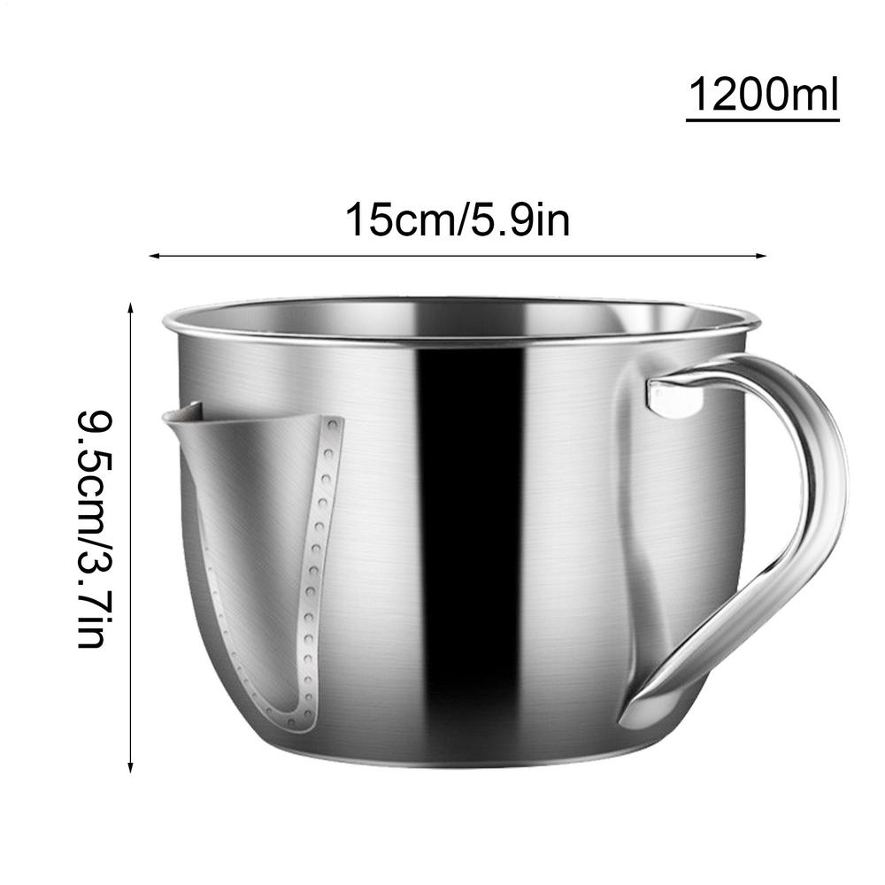 Многофункциональный сепаратор масла и супа 1200 мл из нержавеющей стали, сепаратор жира, масла и супа, многоцелевой масляный фильтр с ручкой и крышкой