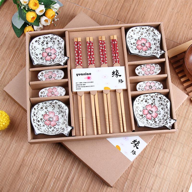 Набор из 12 керамических тарелок для приправ, столовая посуда, креативная и практичная бытовая кухонная утварь, набор столовых приборов в китайском стиле, подарочный набор