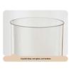 10x25cm Minimalist Flower Vase with Wooden Base PET Transparent Cylinder Vase Living Room Decoration