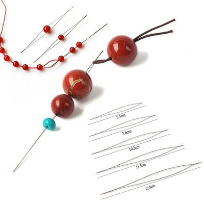 1 шт./5 шт., иголки из бисера, открытые иглы, DIY бусины, браслет, ювелирные инструменты, принадлежности для изготовления ожерелья, булавки ручной работы, аксессуары