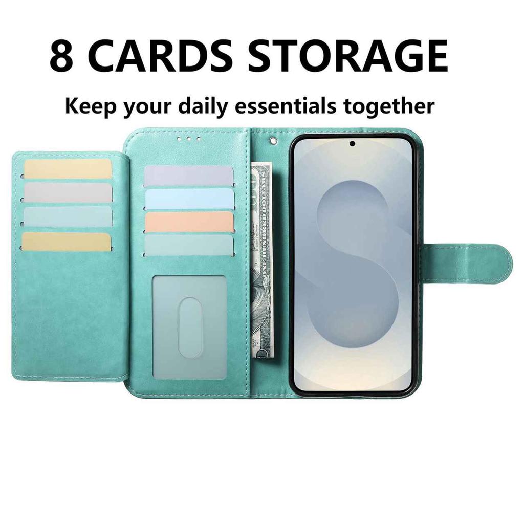 Для Infinix Smart 8/itel A70/Tecno Spark 20... Чехол-кошелек из овечьей кожи, многоразовые слоты для карт и подставка, противоударный защитный чехол (10 цветов)