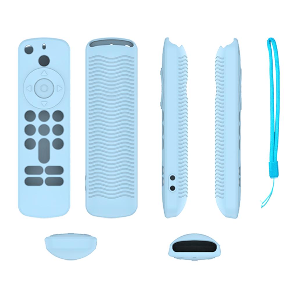 Silicone Remote Case Anti-Slip Protective Cover with Lanyard Protective Controller Sleeve Skin Remote Cover for Fire TV Stick HD