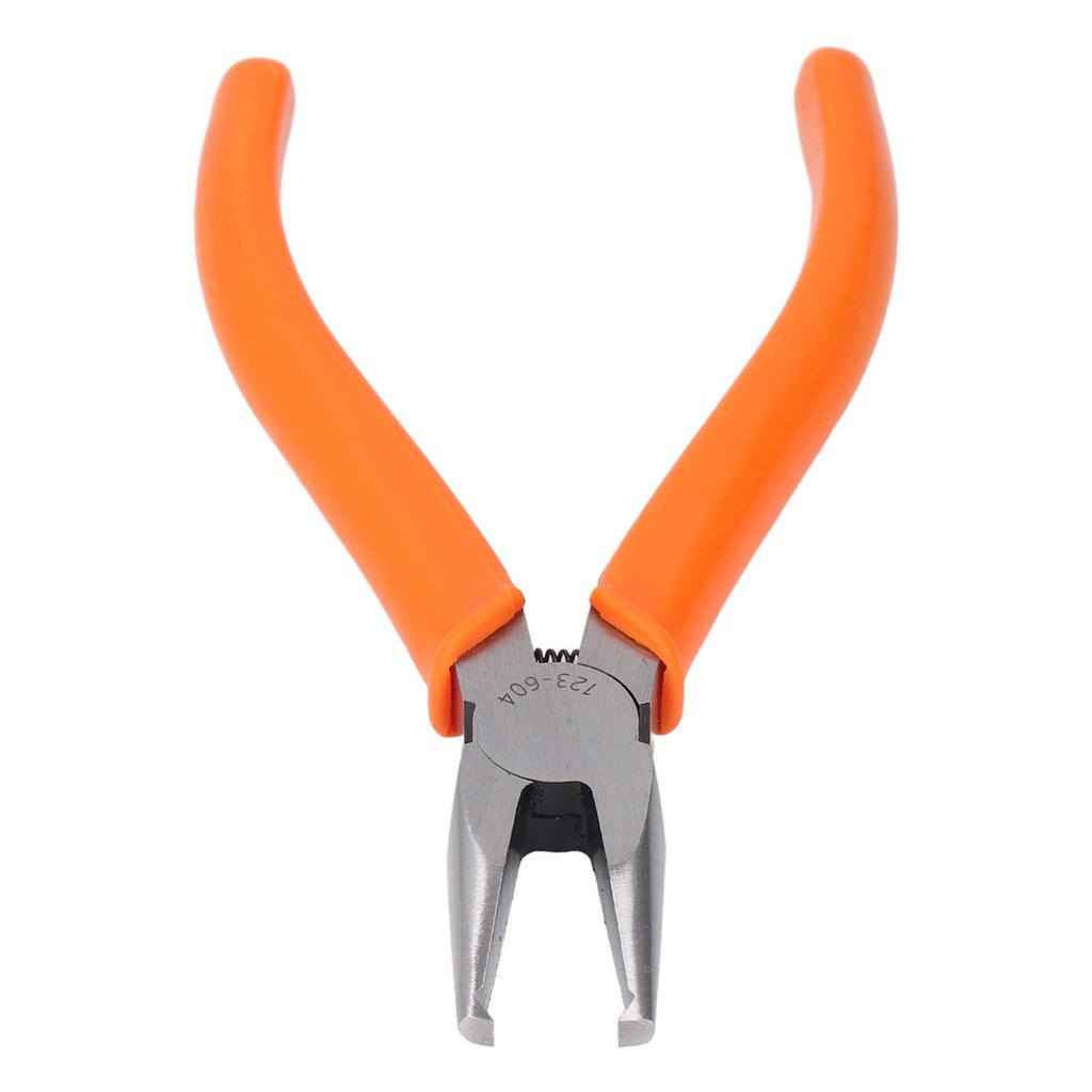 Плоскогубцы с поперечным торцом, плоские губки 4 мм CRV, прямоугольные, с пружинной нескользящей рукояткой для металла