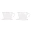 Clear Coffee Filter Cup Cone Drip Dripper Maker Brewer Holder Plastic Reusable