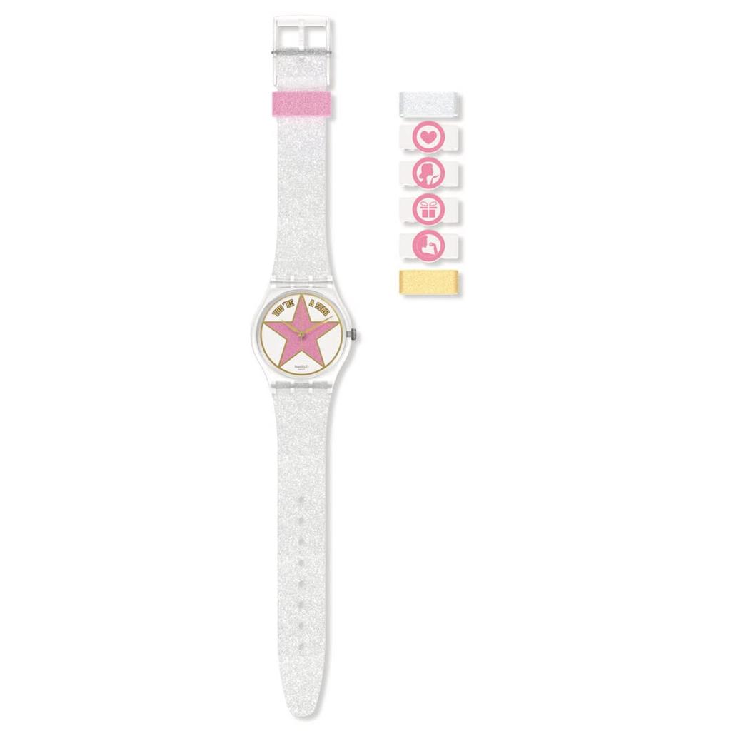 Swatch SO28Z108 STAR MOM Gent Прозрачные часы