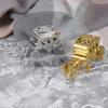 Изысканная каретная конфетница Модель кареты высокого класса Маленькие каретные украшения Свадебная вечеринка