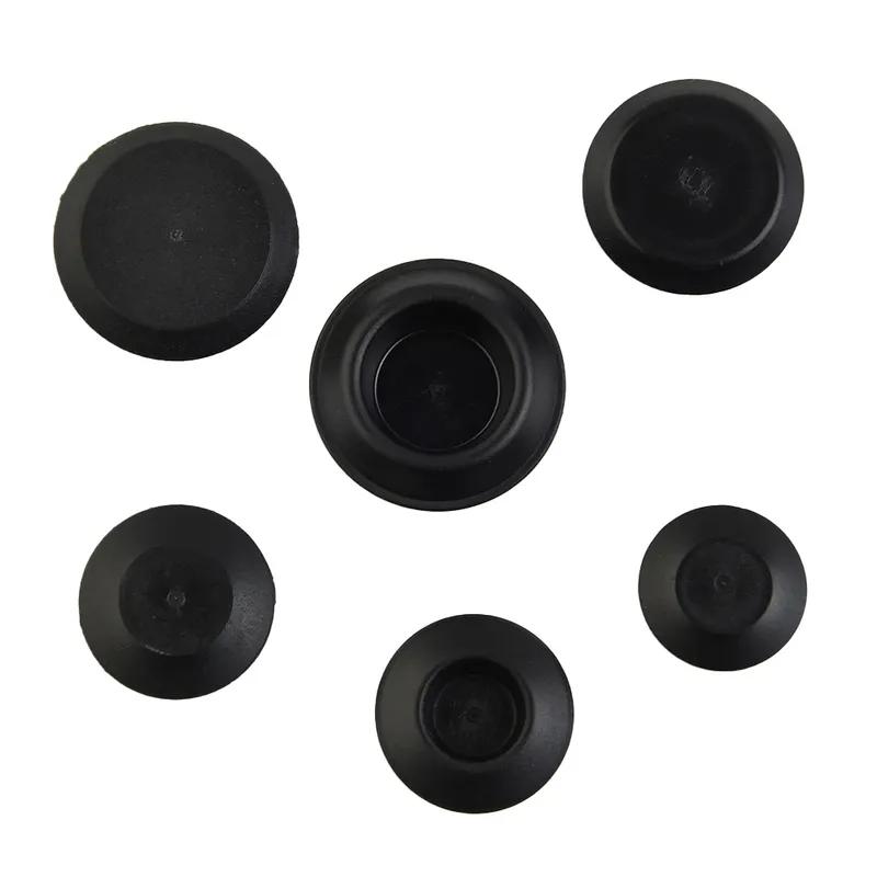 60 Pcs Flush Mount Black Plastic Hole Plug Assortment Auto Body Sheet Metal Car Rubber Plug Flush Mount PVC Plug Button