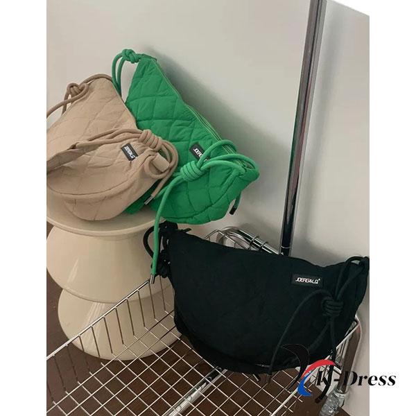 Unisex Nylon Half Moon Cross Bag (3 Colors)