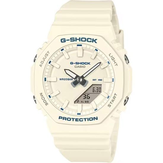 Специальная цена на маленькие аналогово-цифровые часы CASIO Белые! G-SHOCK GMA-P2100BA-7AJF (слоновая кость) Женский