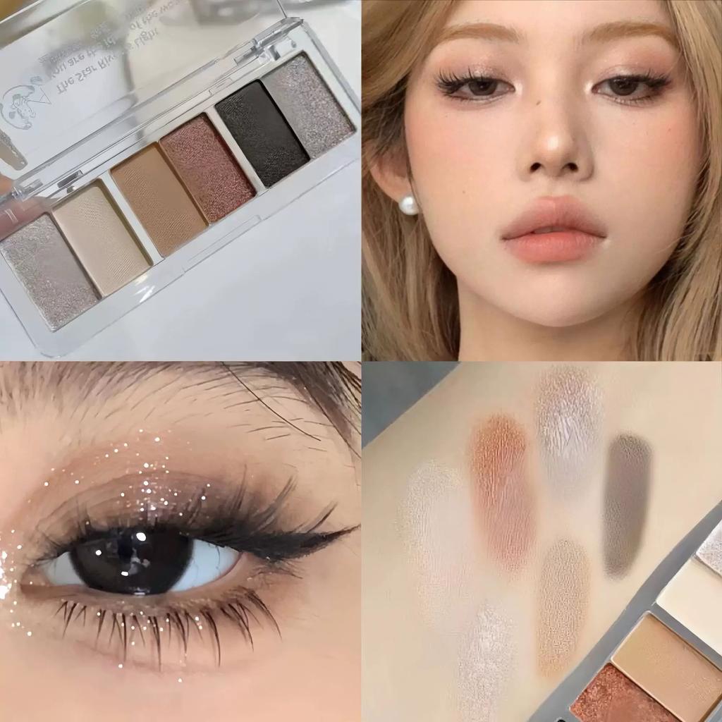 Summer Ice Penetration Blue and Green! Cool Series Dopamine Eye Shadow Plate 2025 New Super Fire Makeup Pearlescent Blue Women